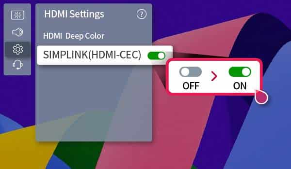 How to enable HDMI CEC on TV