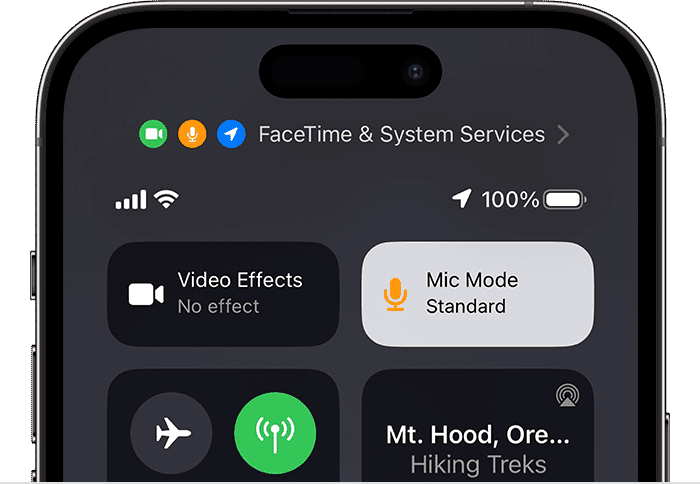 Voice Isolation Mode during calls on iPhone